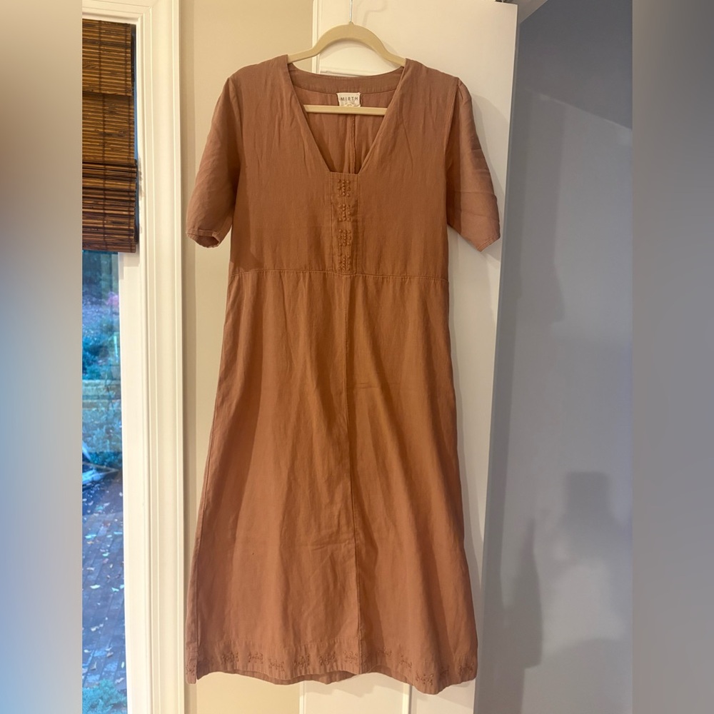 Mirth Rust Midi Dress